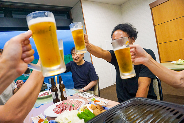 暑気払いでビアガーデン&焼き肉